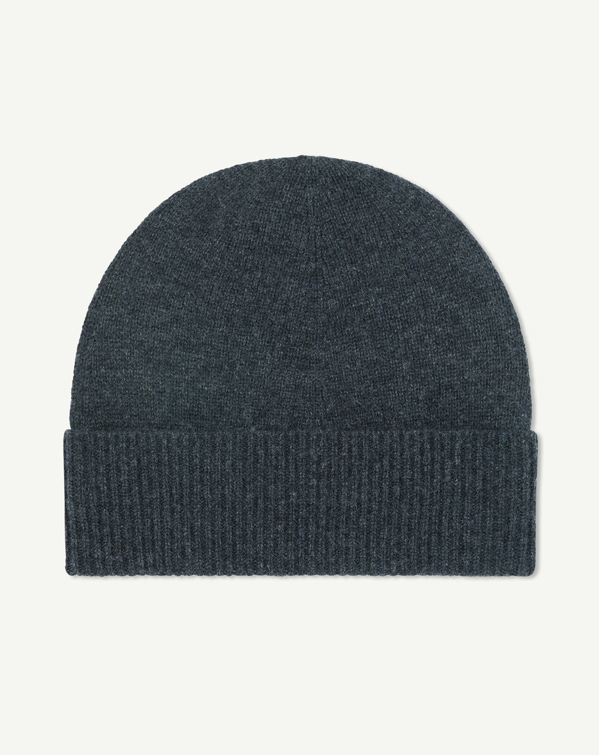 Bonnet classique-CHARBON-100% cachemire