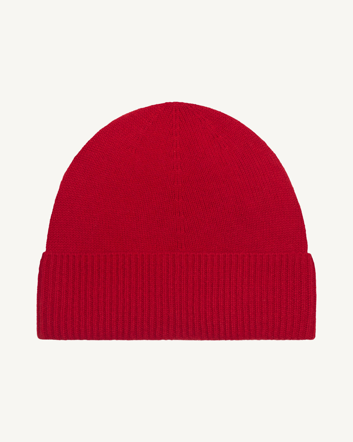 Bonnet classique-ROUGE QUARANTE-100% cachemire