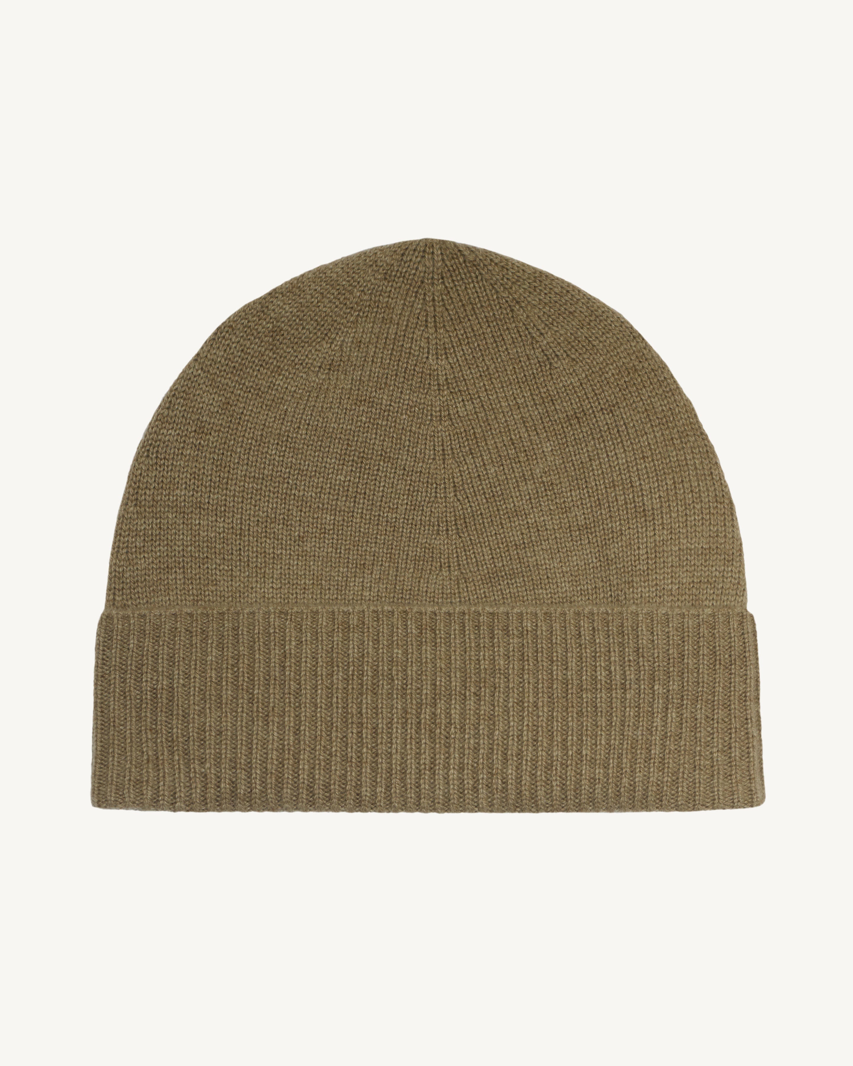 Bonnet classique-BEIGE CENDRE-100% cachemire