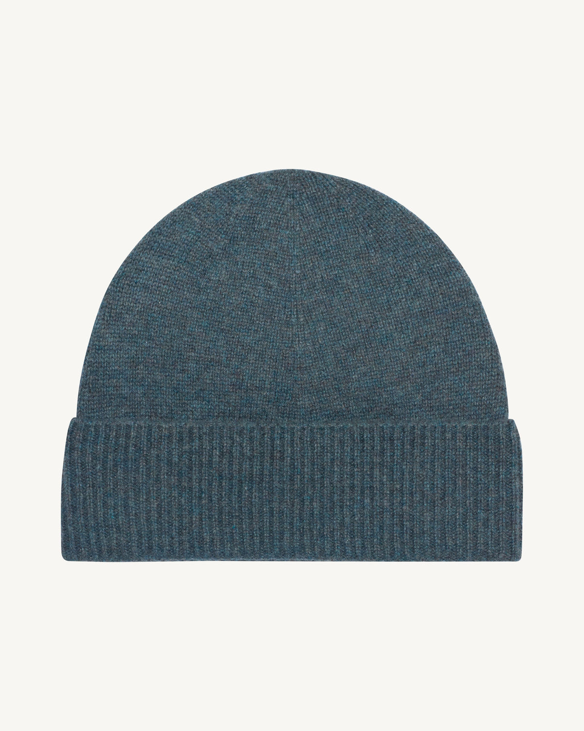 Bonnet classique-BLEU GRANIT-100% cachemire