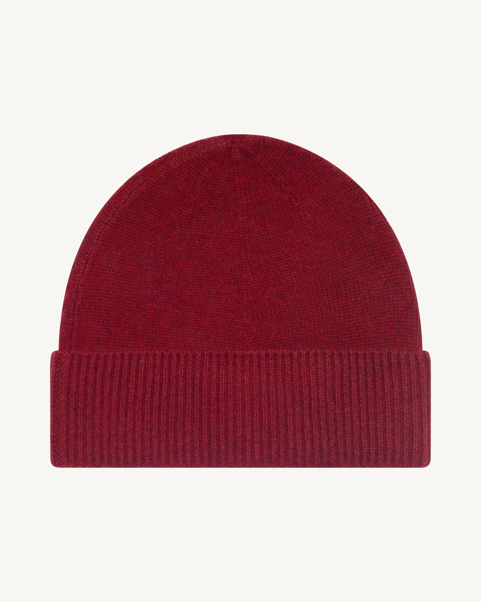 Bonnet classique-ROUGE D'ORIENT-100% cachemire