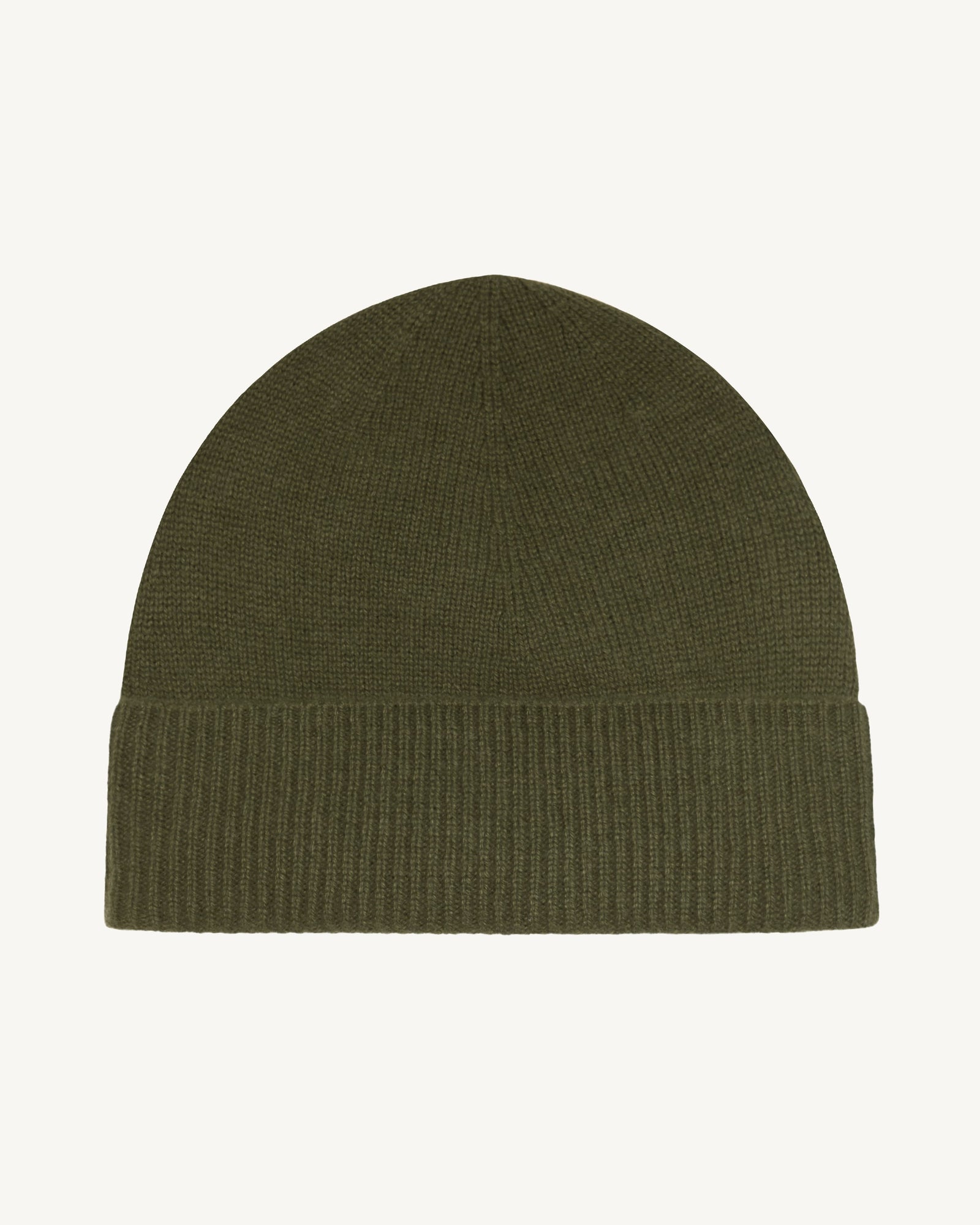 Bonnet classique-KAKI KOMBU-100% cachemire