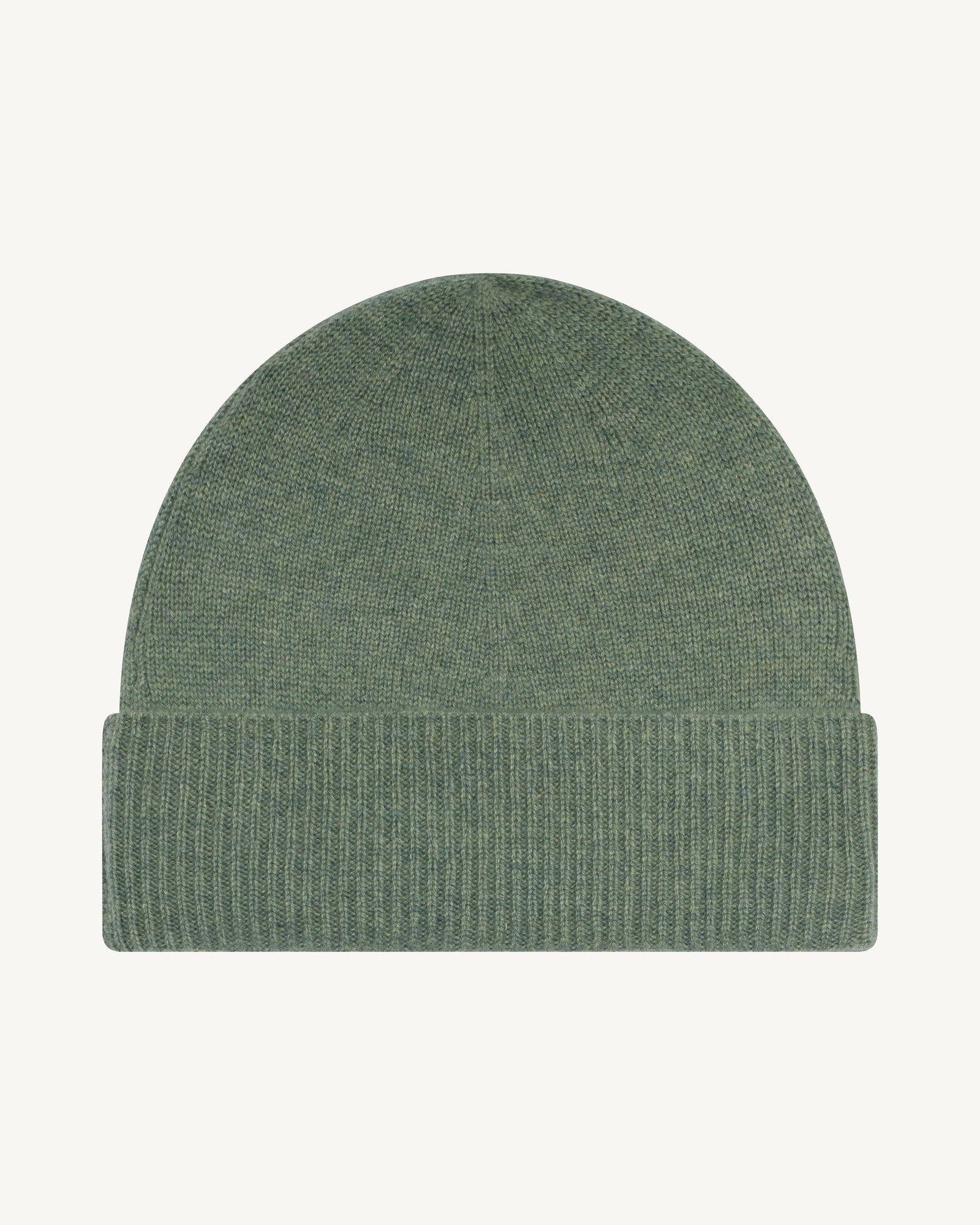 Bonnet classique-VERT DE GRIS-100% cachemire