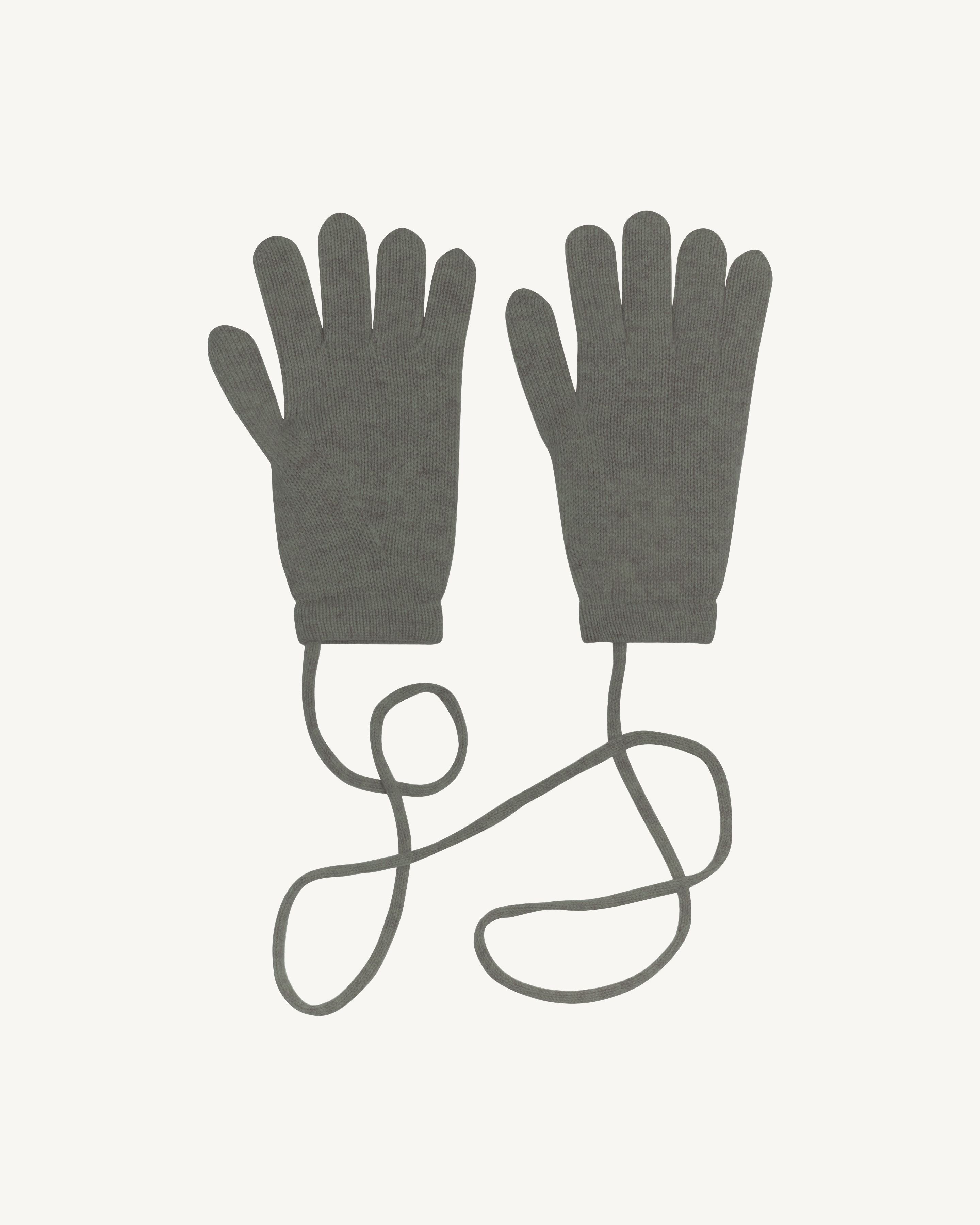Gants enfant-KAKI OMBRE-100% cachemire