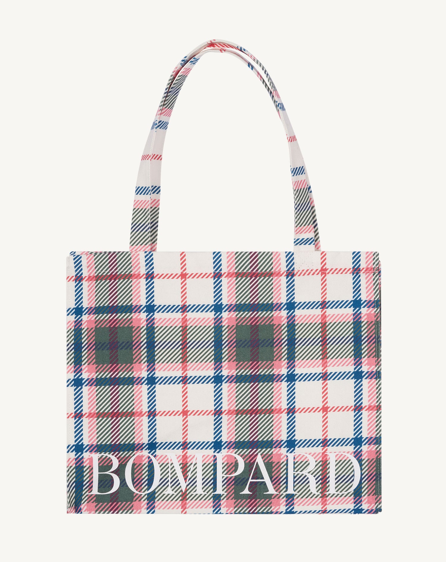 Tote-bag Tartan - les 40 ans-NATUREL/LAURIER-100% coton