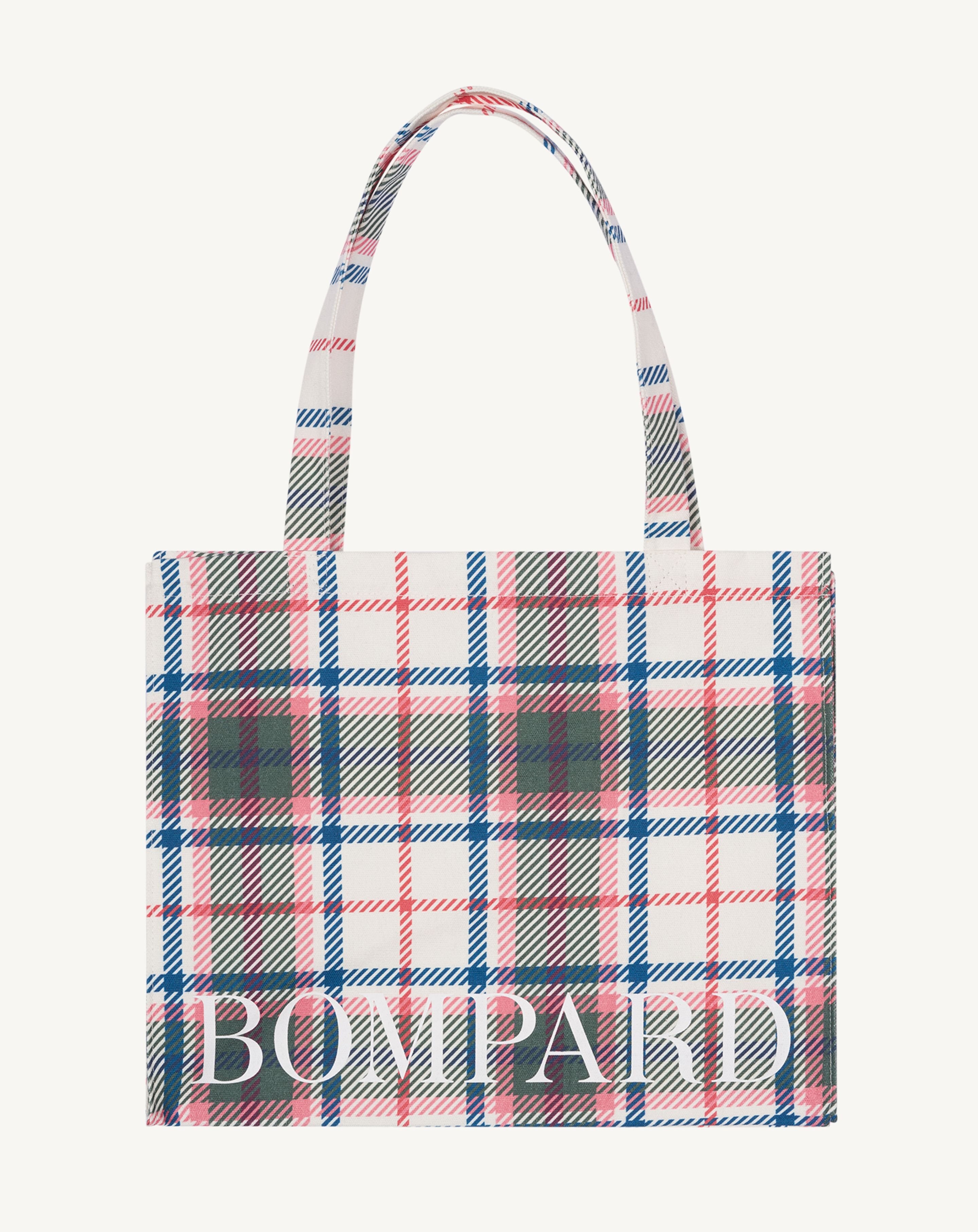 Tote-bag Tartan - les 40 ans-NATUREL/LAURIER-100% coton