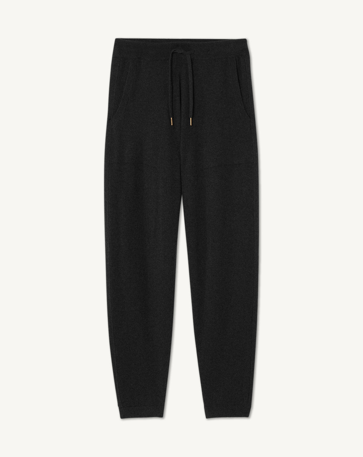 Pantalon casual-NOIR-100% cachemire