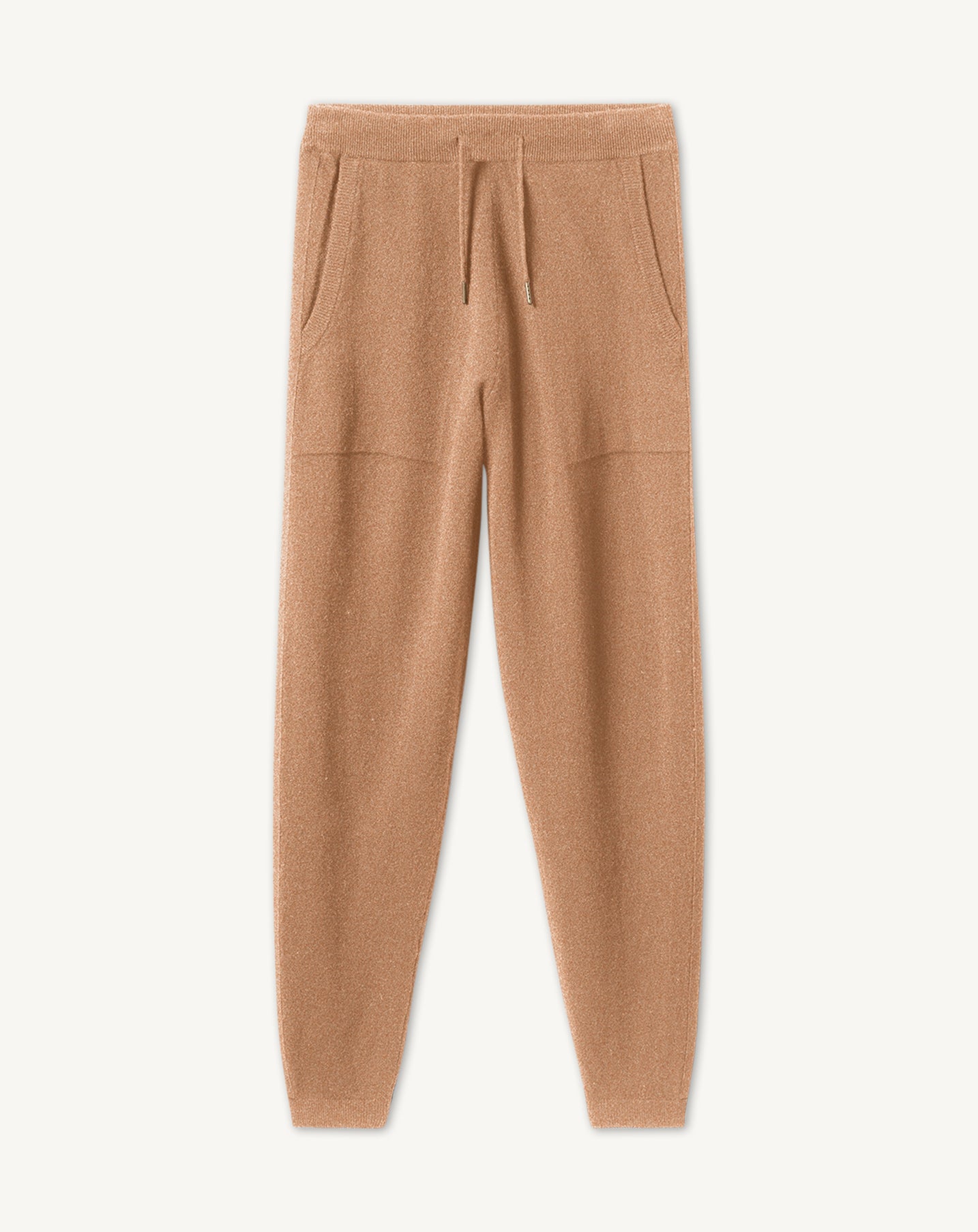 Pantalon casual-CARAMEL-100% CACHEMIRE
