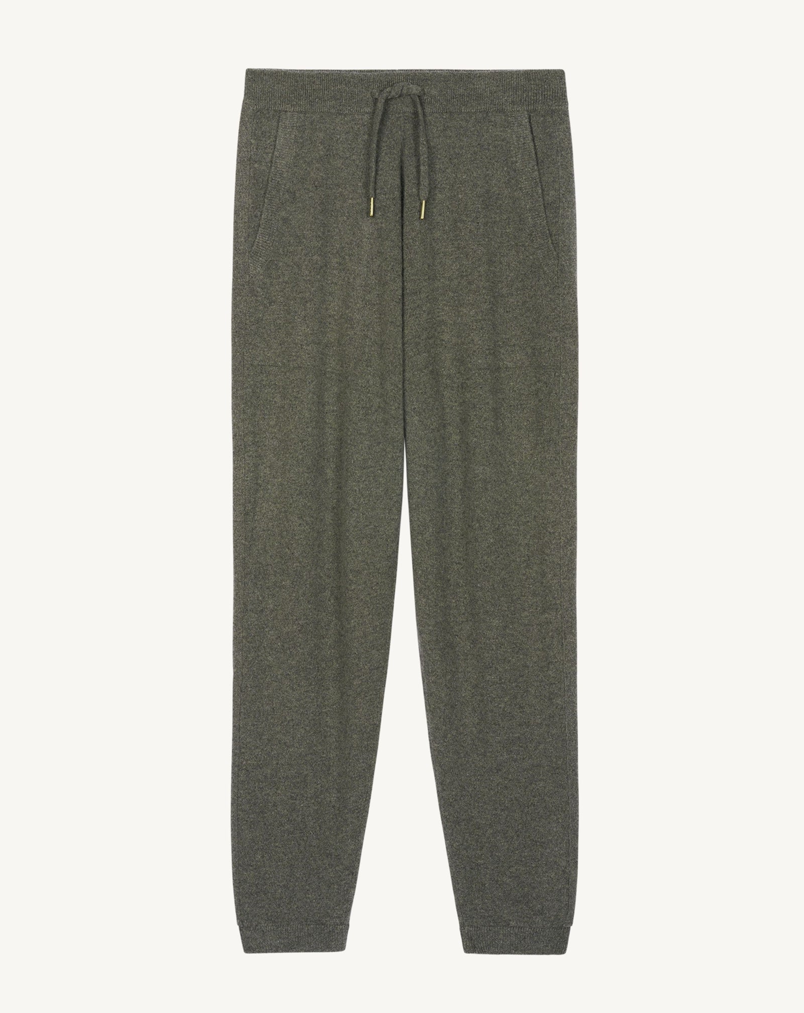 Pantalon de jogging-KAKI OMBRE-100% cachemire
