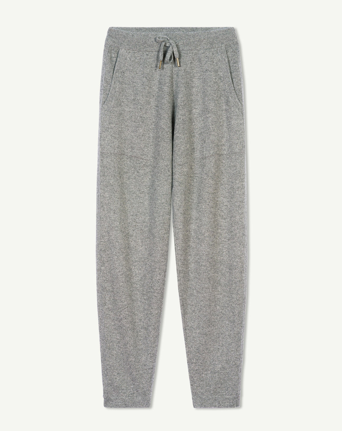 Pantalon de jogging-GRIS METEORITE-100% cachemire