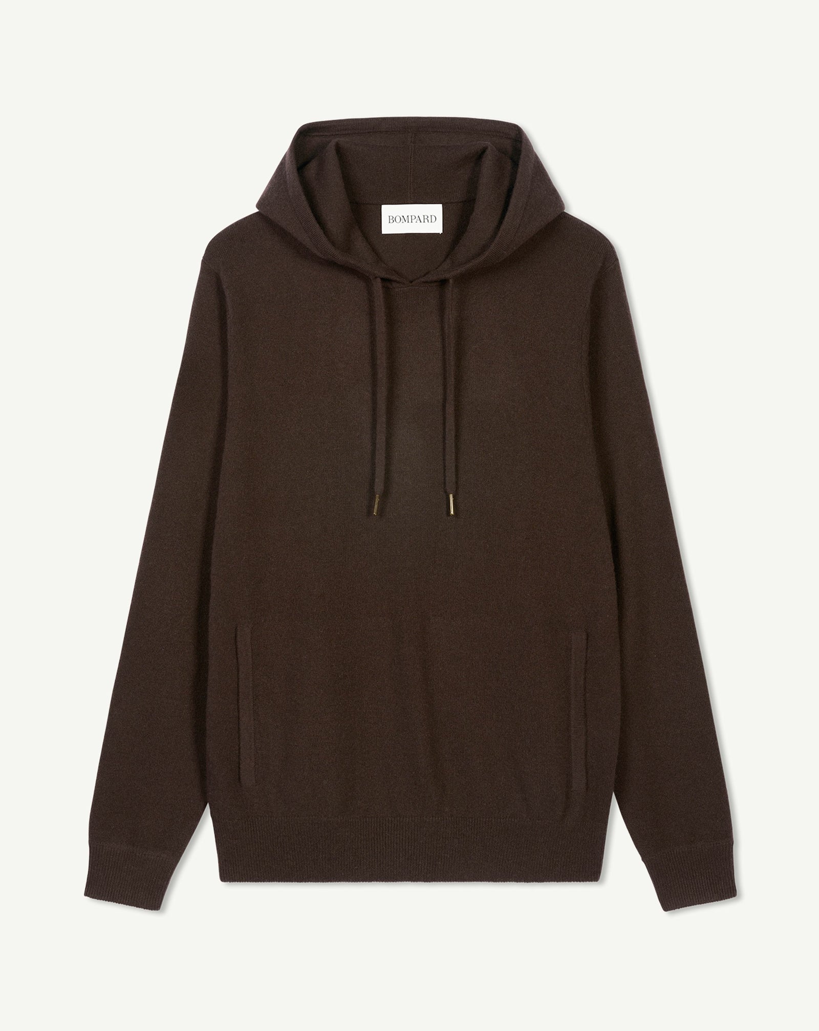 Pull à capuche-CHOCOLAT-100% cachemire