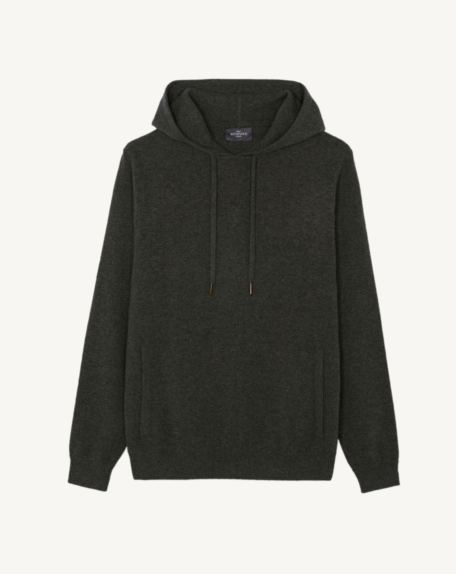 Pull à capuche-KAKI OMBRE-100% cachemire