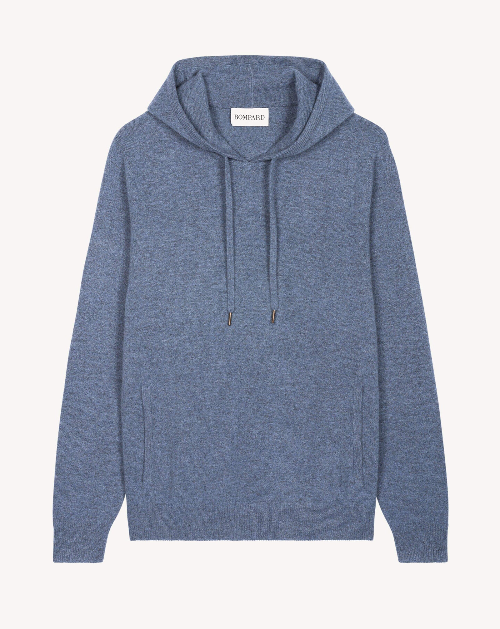 Pull à capuche-BLEU AVERSE-100% cachemire