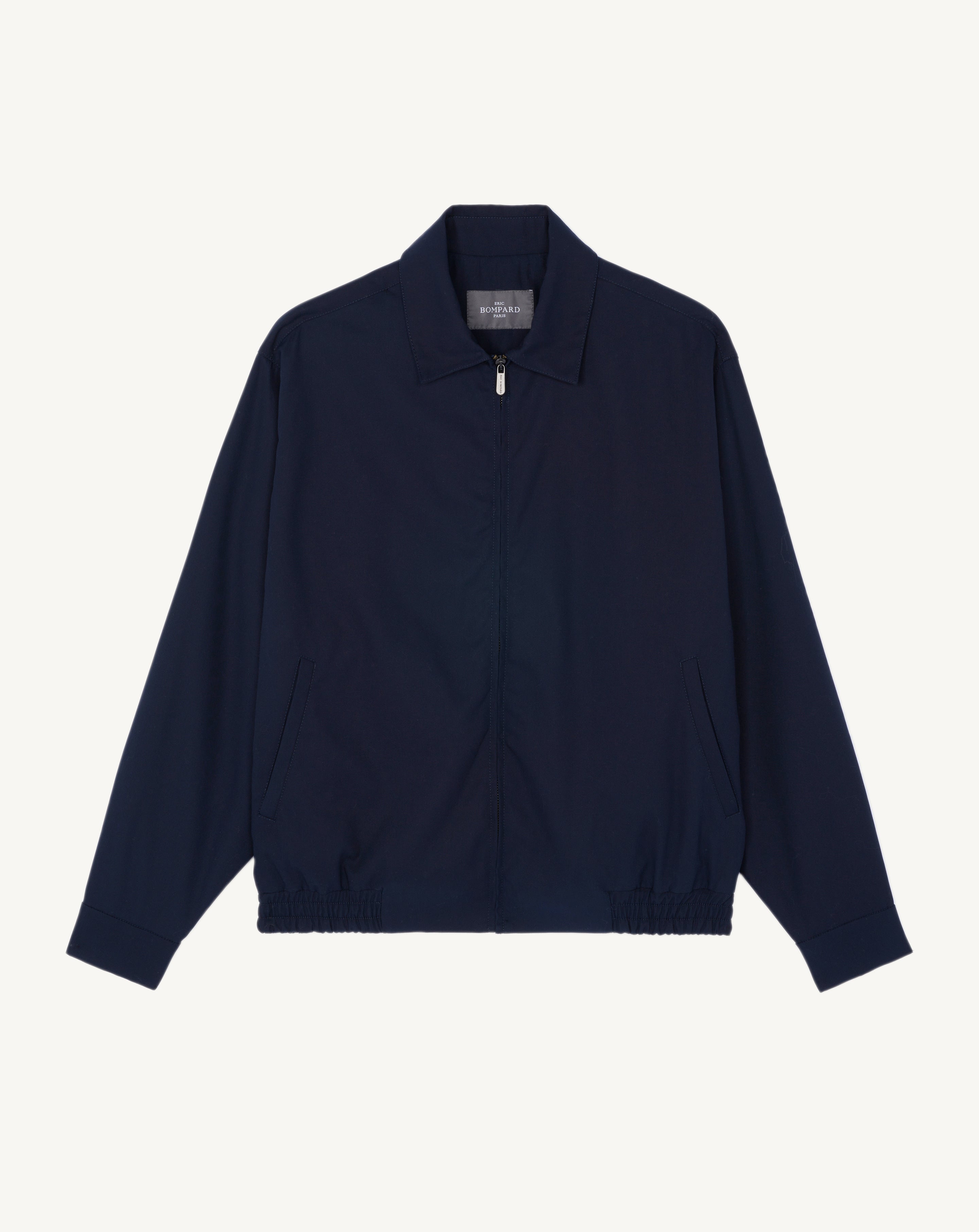 Blouson en twill-MARINE-100% coton doublure 50% acetate 50% viscose