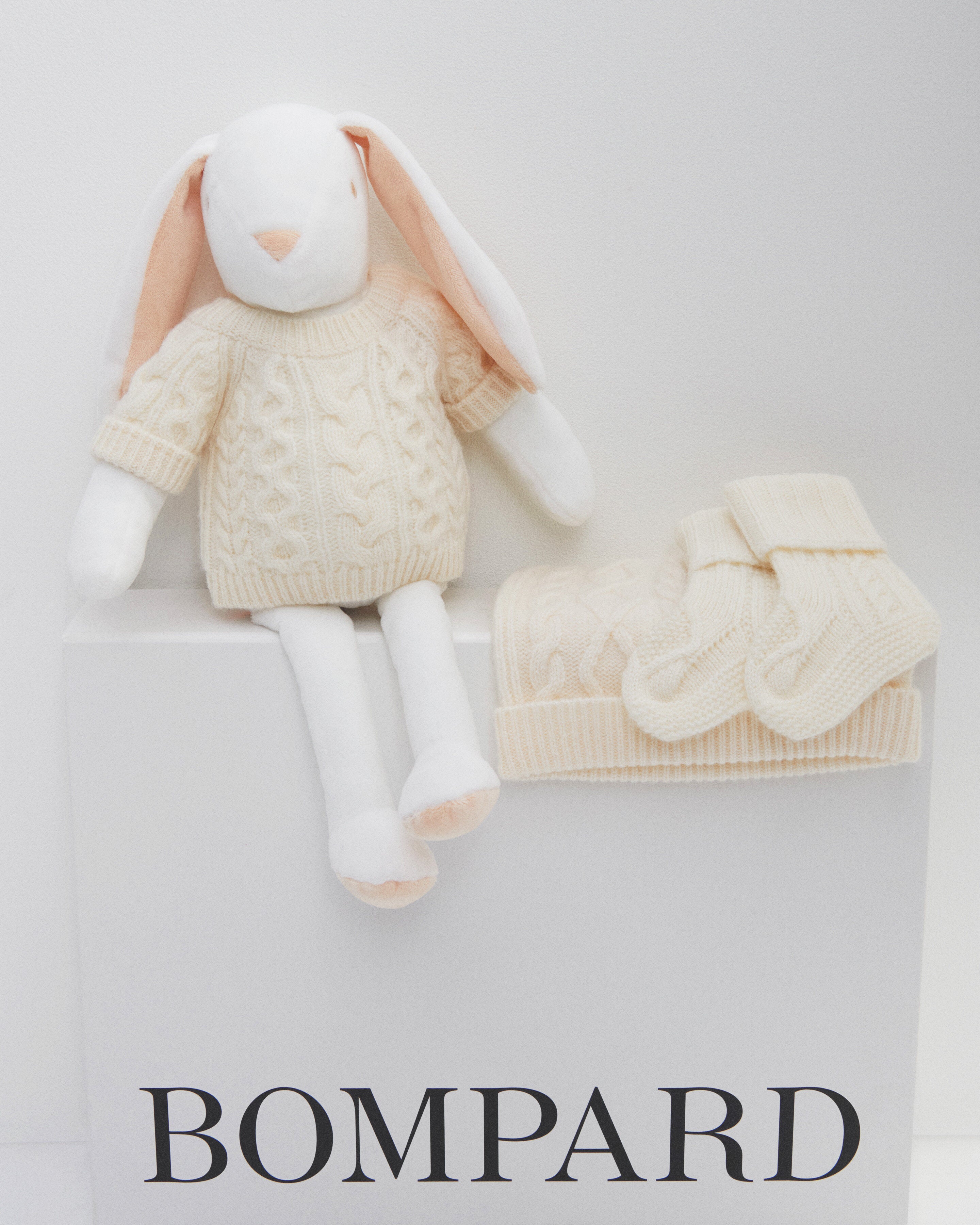 Doudou Bernard Bompard x La Pelucherie-NATUREL-50% cachemire 50% laine