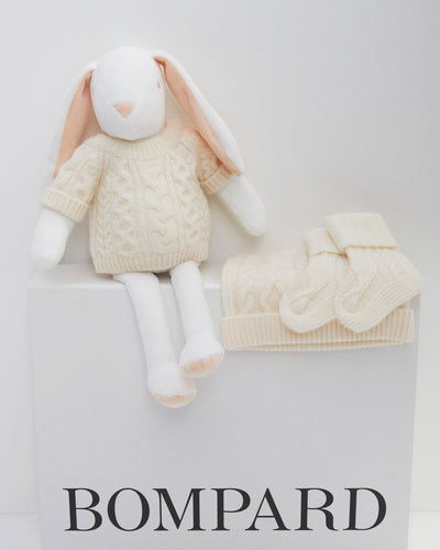 Doudou Bernard Bompard x La Pelucherie-NATUREL-50% cachemire 50% laine