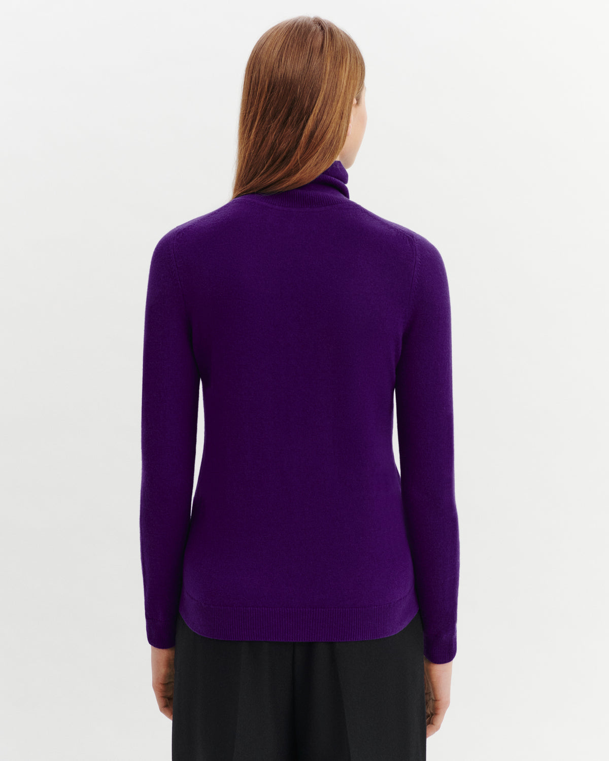 Pull col roulé Origines-ULTRAVIOLET-100% cachemire