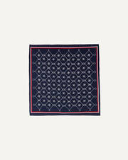 Sailor's knots silk square scarf 90 cm x 90 cm