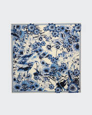 Chinese porcelain print square scarf