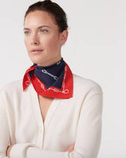 Sailor?s knots mini silk square scarf 60 cm x 60 cm