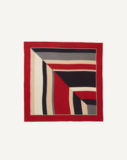 Graphic square scarf 90 x 90 cm