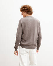 Cashmere/linen V-neck jumper