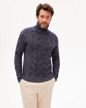 Iconic cable stitch roll-neck sweater