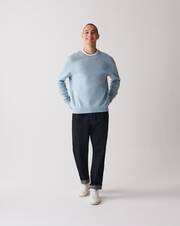 Double-sided round neck jumper
