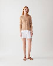 Extrafine small cable cardigan