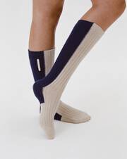Short colour-block socks