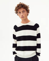 Giant stripes crew-neck sweater