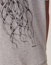 Kraken x EB print loose T-shirt