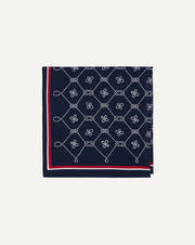 Sailor's knots silk square scarf 90 cm x 90 cm