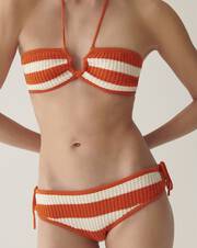 Striped bikini bottom