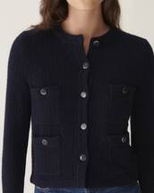 Tweed-effect jacket