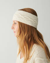 Cable knit headband