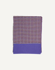 Tricolour stitch openwork scarf