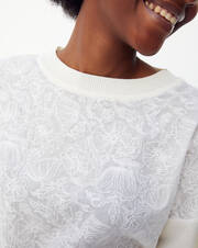 Miami embroidered crew-neck sweater