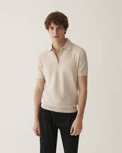 Zip-up polo jumper