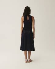 Openwork sleeveless dress