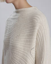 Batwing boat neck pullover