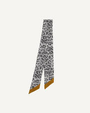 Maxi cravate soie léopard