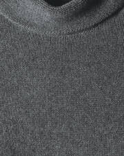 8 ply loose roll-neck sweater