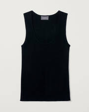 Ribbed extrafine vest top