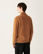 4-ply half-zip pullover