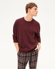Cashmere wool crew neck pullover