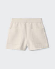 Shorts with contrasting topstitching