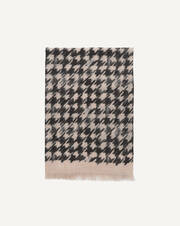 Houndstooth stole 180 x 85 cm
