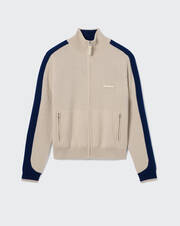 Colour-block reversible jacket