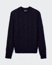 Cables round neck jumper